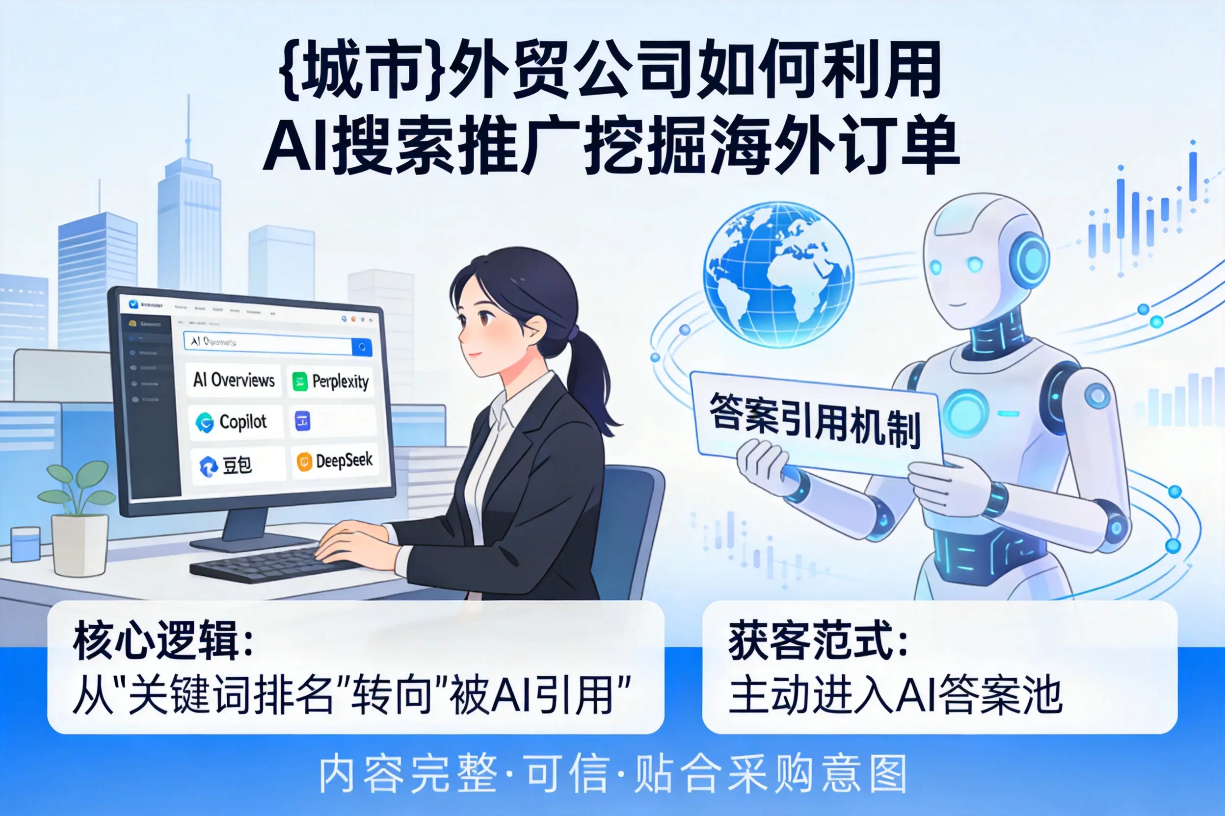 昆玉外贸公司如何利用AI搜索推广挖掘海外订单