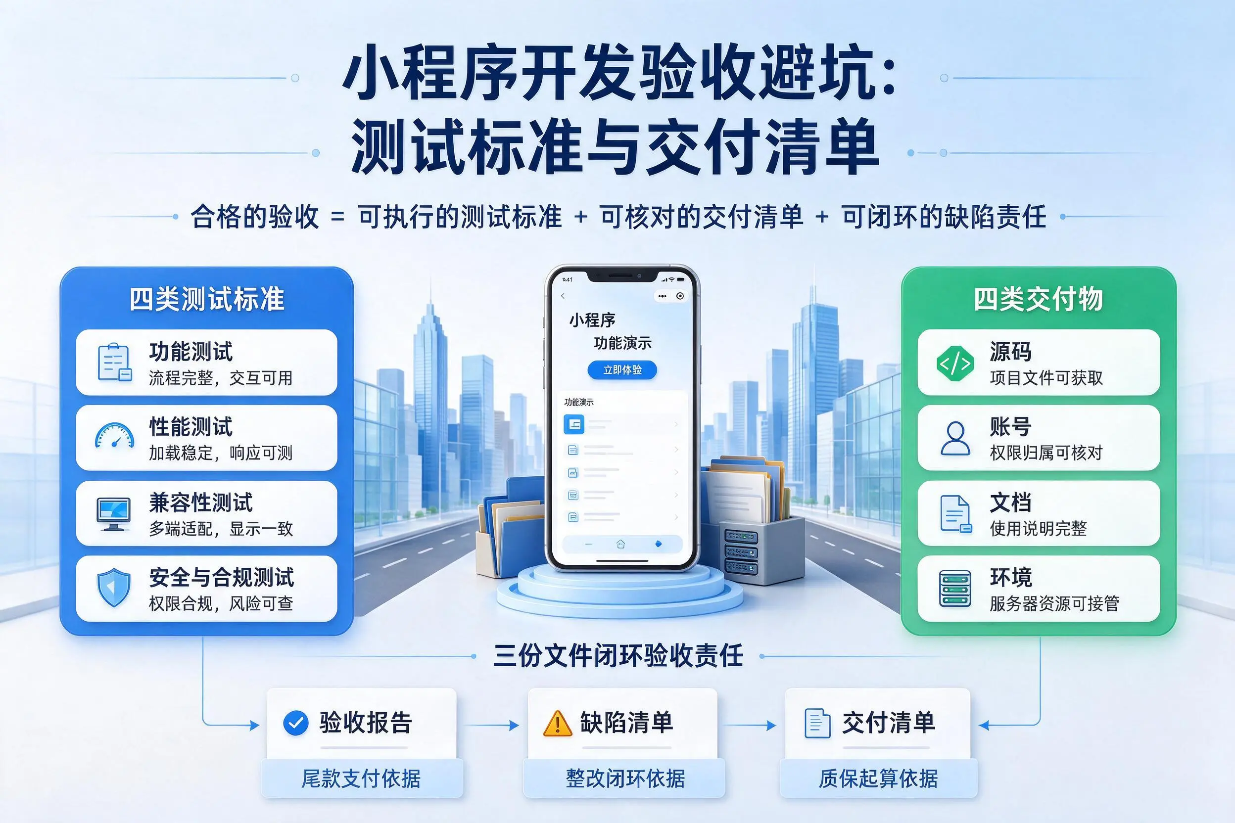 昆玉小程序开发验收避坑：测试标准与交付清单
