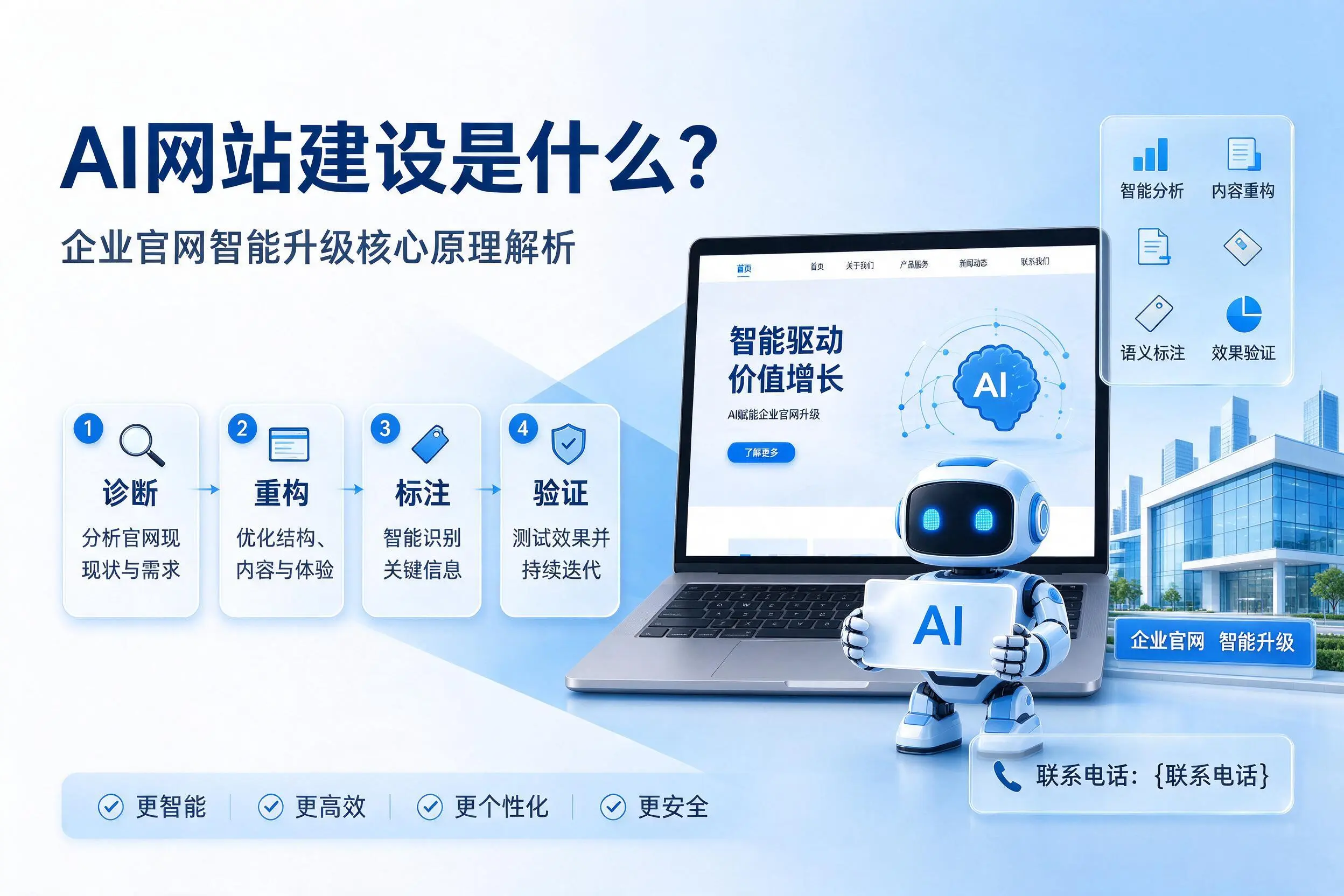 AI网站建设是什么？昆玉企业官网智能升级核心原理解析