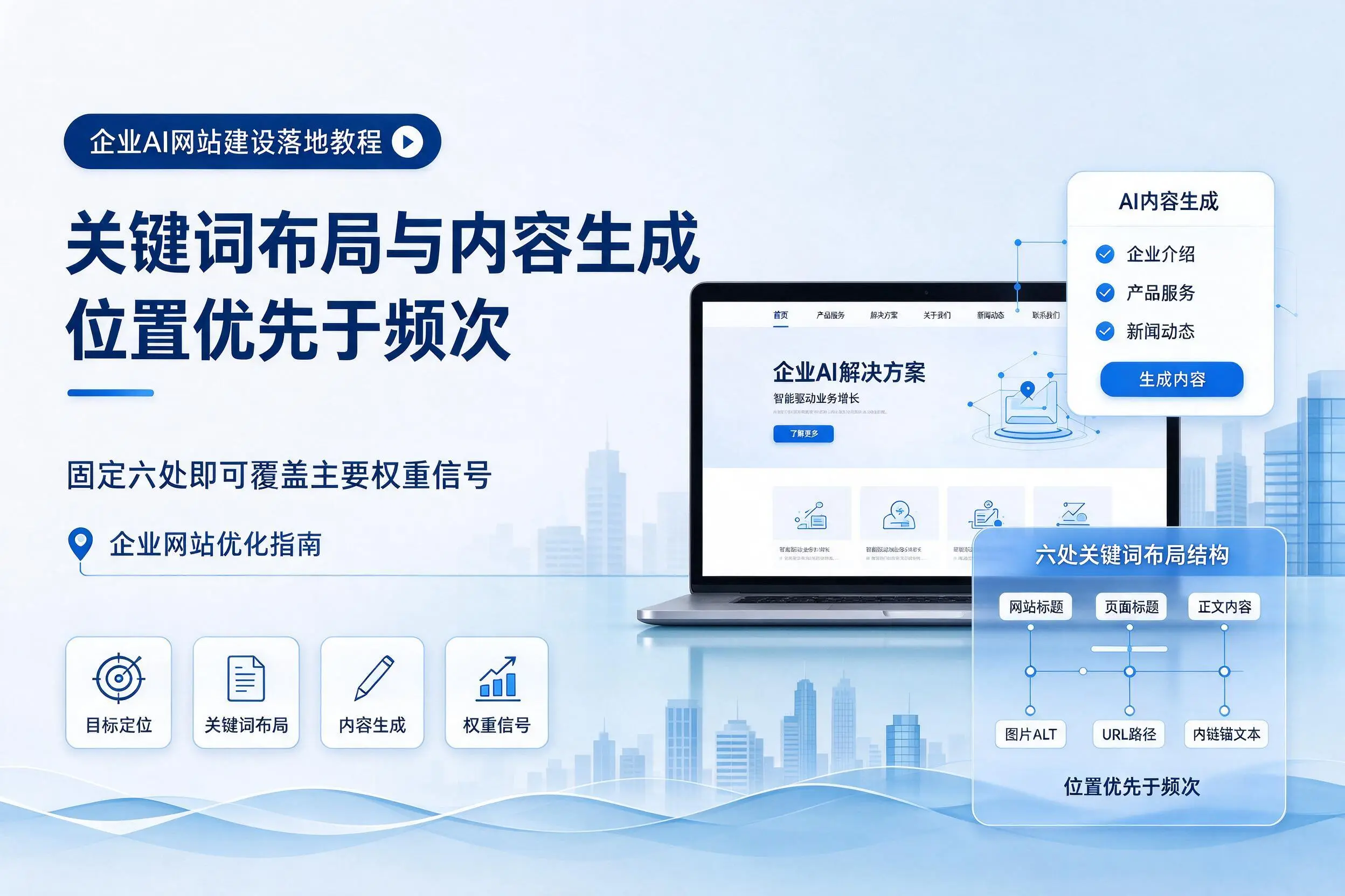 昆玉企业AI网站建设落地教程：关键词布局与内容生成